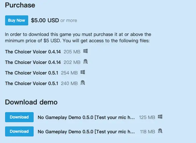 Choicer Voicer official download path diagram
